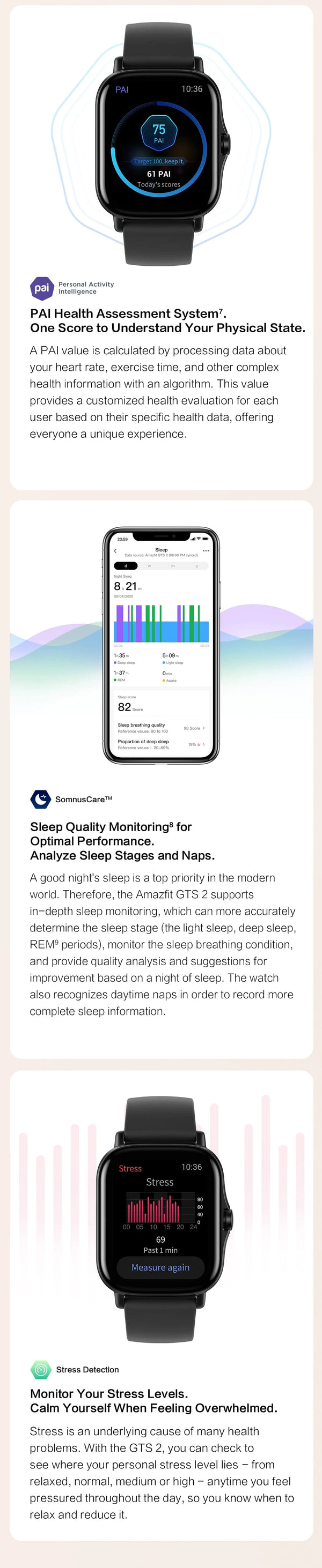 Planet Gates Petal Pink / GTS 2 New Version / Russian Federation [New Version ] Amazfit GTS 2 Smartwatch 43mm Music Storage And Playback Smart Watch Alexa Built-in For Android IOS Phone