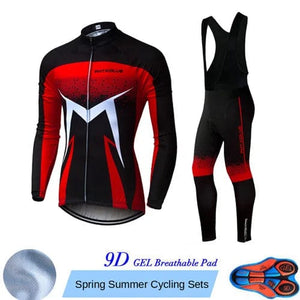 Planet Gates Phtxolue Breathable Long Sleeve Cycling Set Mountain Bike Clothing Autumn Bicycle Jerseys Clothes Maillot Ropa Ciclismo
