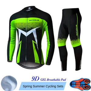 Planet Gates Phtxolue Breathable Long Sleeve Cycling Set Mountain Bike Clothing Autumn Bicycle Jerseys Clothes Maillot Ropa Ciclismo