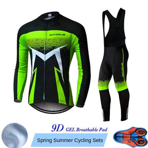 Planet Gates Phtxolue Breathable Long Sleeve Cycling Set Mountain Bike Clothing Autumn Bicycle Jerseys Clothes Maillot Ropa Ciclismo