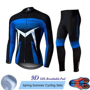 Planet Gates Phtxolue Breathable Long Sleeve Cycling Set Mountain Bike Clothing Autumn Bicycle Jerseys Clothes Maillot Ropa Ciclismo