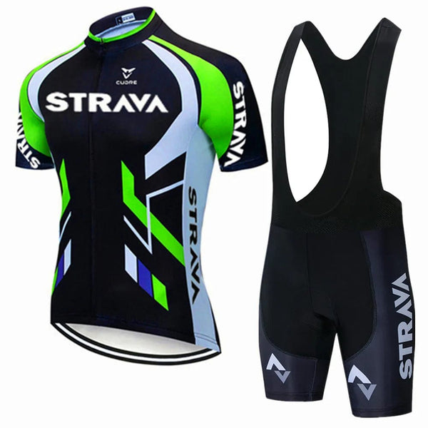 Planet Gates Pic Color / S Strava Bicycles Cycling Jersey Set MTB Mens Cycling Maillot Summer Cycle T-Shirt Bib Shorts Suit Triathlon Mountain Bike Clothes