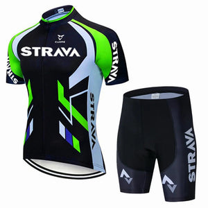 Planet Gates Pic Color / S Strava Bicycles Cycling Jersey Set MTB Mens Cycling Maillot Summer Cycle T-Shirt Bib Shorts Suit Triathlon Mountain Bike Clothes