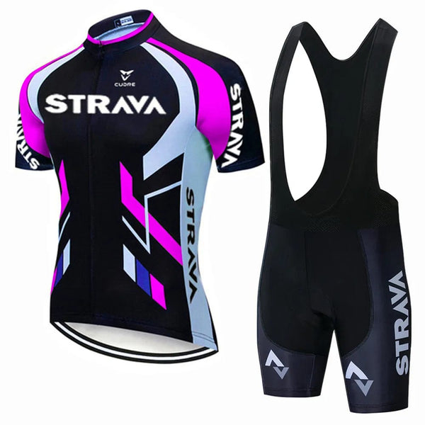 Planet Gates Pic Color / S Strava Bicycles Cycling Jersey Set MTB Mens Cycling Maillot Summer Cycle T-Shirt Bib Shorts Suit Triathlon Mountain Bike Clothes