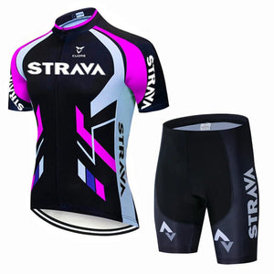 Planet Gates Pic Color / S Strava Bicycles Cycling Jersey Set MTB Mens Cycling Maillot Summer Cycle T-Shirt Bib Shorts Suit Triathlon Mountain Bike Clothes