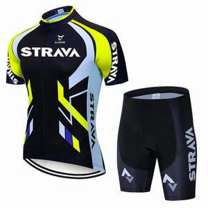 Planet Gates Pic Color / S Strava Bicycles Cycling Jersey Set MTB Mens Cycling Maillot Summer Cycle T-Shirt Bib Shorts Suit Triathlon Mountain Bike Clothes