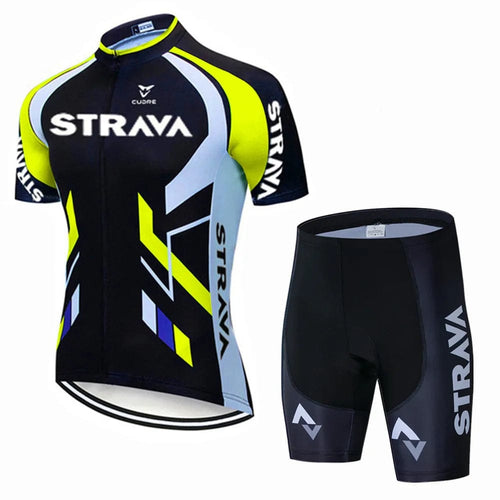 Planet Gates Pic Color / S Strava Bicycles Cycling Jersey Set MTB Mens Cycling Maillot Summer Cycle T-Shirt Bib Shorts Suit Triathlon Mountain Bike Clothes