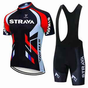 Planet Gates Pic Color / S Strava Bicycles Cycling Jersey Set MTB Mens Cycling Maillot Summer Cycle T-Shirt Bib Shorts Suit Triathlon Mountain Bike Clothes