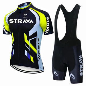 Planet Gates Pic Color / S Strava Bicycles Cycling Jersey Set MTB Mens Cycling Maillot Summer Cycle T-Shirt Bib Shorts Suit Triathlon Mountain Bike Clothes