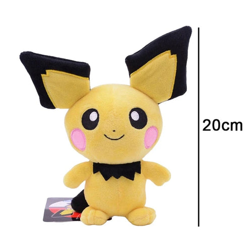 Planet Gates Pichu / 20cm 20cm Kawaii Pichu Pikachu Plush Doll Pokemon Peluche Stuffed Toy Elf Ornaments Gift For Kids