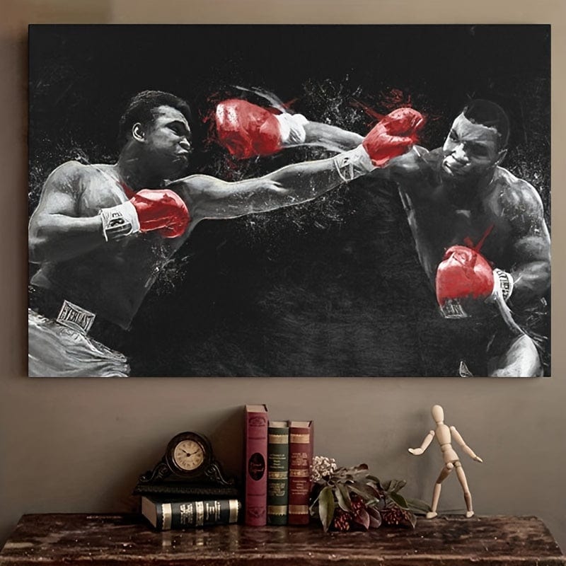Planet Gates Picture 1 30.48x40.64cm Unframed 1pc Unframed Canvas Poster, Sport Art, Boxing Painting, Ideal Gift For Bedroom Living Room Corridor, Wall Art, Wall Decor, Winter Decor, Room Decoration