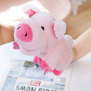 Planet Gates pig-22 / 25cm / CHINA 30 Styles Stuffed Plush Animals Toys Hand Finger Story Puppet Cute Dolls Educational Babys Duck Lamb Cow Dog Horse Children Gift