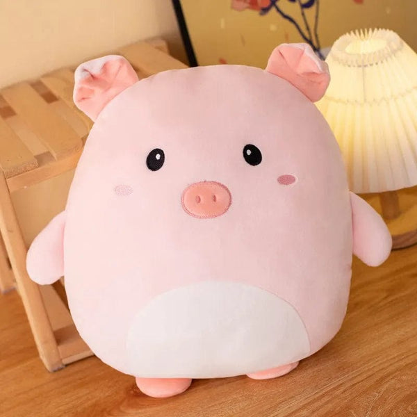 Planet Gates Pig / 40cm 40cm Cuddly Squishy Penguin Pig Rabbit Panda Crab Kawaii Zoo Animal Plush Pillow Soft Plushie Peluche Doll Kids Birthday Gift