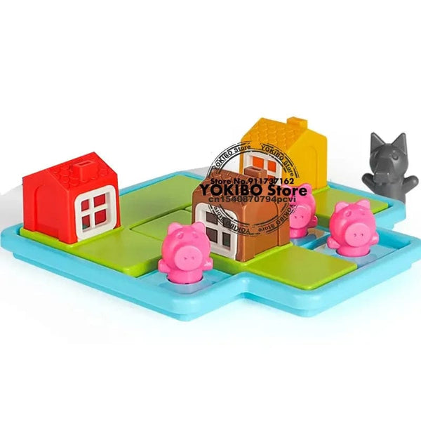 Planet Gates Pig Little Red Riding Hood Smart Hide&Seek Board Games With Solution Skill-Building Puzzle Game Toy Children Gift