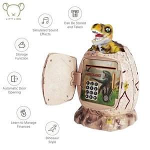 Planet Gates Piggy Bank Dinosaur Toys Digital Electronic Fingerprint Luminous Piggy Bank Piggy Banks To Save Money And Banking Games Toys