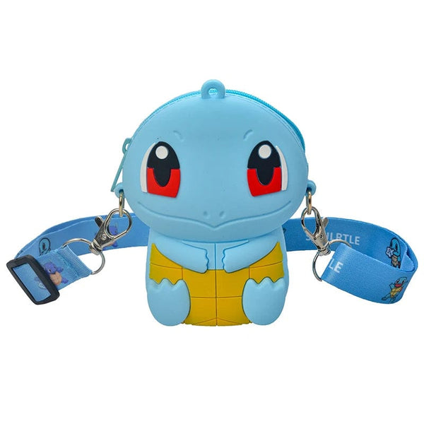 Planet Gates Pikachu B Pokemon Coin Purse Pikachu Anime Figures Cartoon Model Silicone Wallet Kawaii Personality Fashion  Shoulder Bag Kids Toys Gifts