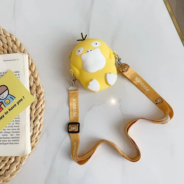 Planet Gates Pikachu B Pokemon Coin Purse Pikachu Anime Figures Cartoon Model Silicone Wallet Kawaii Personality Fashion  Shoulder Bag Kids Toys Gifts