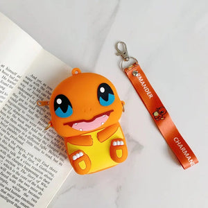 Planet Gates Pikachu B Pokemon Coin Purse Pikachu Anime Figures Cartoon Model Silicone Wallet Kawaii Personality Fashion  Shoulder Bag Kids Toys Gifts