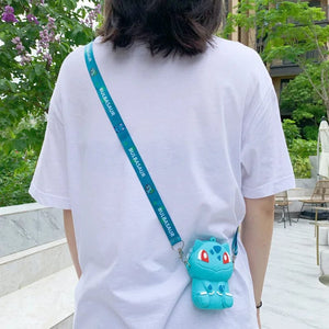 Planet Gates Pikachu B Pokemon Coin Purse Pikachu Anime Figures Cartoon Model Silicone Wallet Kawaii Personality Fashion  Shoulder Bag Kids Toys Gifts