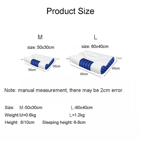 Planet Gates Pillow for Neck Support, Cervical Pillow Cozy Sleeping, Ergonomic Contour Pillows, for Side Back Stomach Sleeper