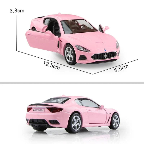 Planet Gates Pink 1:36 Maserati Gran Turismo MC High Simulation Exquisite Diecast Toy Vehicles Car Styling Alloy Car Model Toy Cars