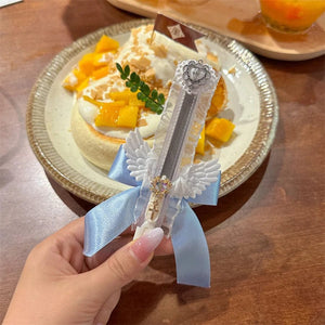 Planet Gates pink 1 Piece Creative Lace Stationery Utility Knife Chic Cute Bow Ribbon Wings Letter Open Sweet Kawaii Box Cutter Student Supplies