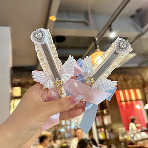 Planet Gates pink 1 Piece Creative Lace Stationery Utility Knife Chic Cute Bow Ribbon Wings Letter Open Sweet Kawaii Box Cutter Student Supplies