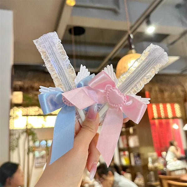 Planet Gates pink 1 Piece Creative Lace Stationery Utility Knife Chic Cute Bow Ribbon Wings Letter Open Sweet Kawaii Box Cutter Student Supplies