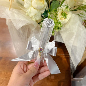 Planet Gates pink 1 Piece Creative Lace Stationery Utility Knife Chic Cute Bow Ribbon Wings Letter Open Sweet Kawaii Box Cutter Student Supplies