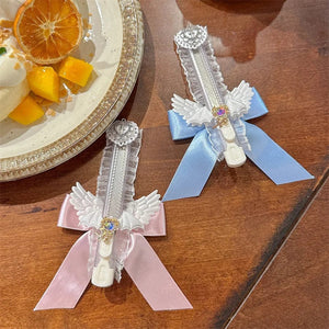 Planet Gates pink 1 Piece Creative Lace Stationery Utility Knife Chic Cute Bow Ribbon Wings Letter Open Sweet Kawaii Box Cutter Student Supplies
