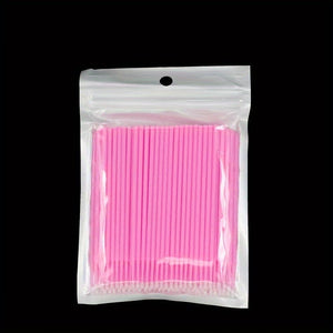 Planet Gates Pink 100 Pieces 100pcs Car Cleaning Brush Small Brush Micro Brush Tips Car Accessories Head Exhaustive Cleaning Painting