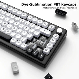 Planet Gates pink 142 Keys Bow PBT Keycaps MOA Profile PBT Dye Sublimation DIY Key caps for 61/87/104 Cherry MX Switch Gaming Mechanical Keyboard