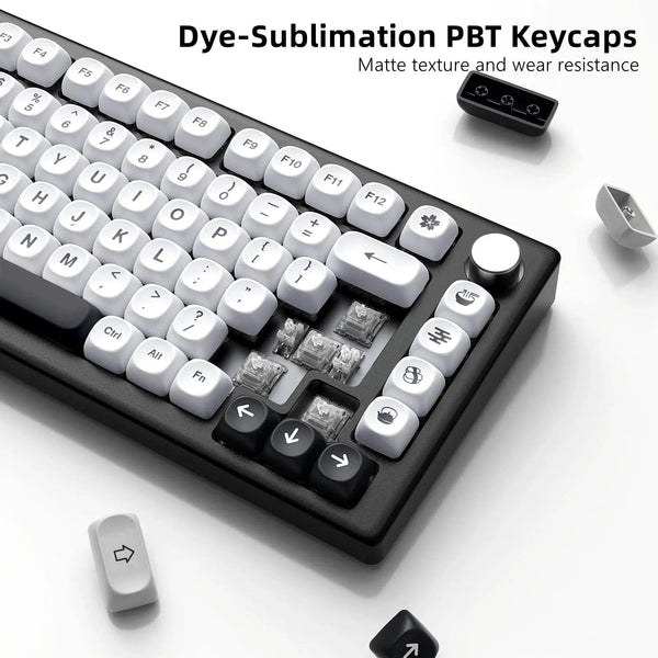 Planet Gates pink 142 Keys Bow PBT Keycaps MOA Profile PBT Dye Sublimation DIY Key caps for 61/87/104 Cherry MX Switch Gaming Mechanical Keyboard