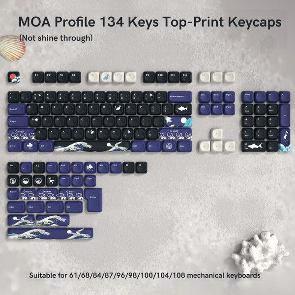 Planet Gates pink 142 Keys Bow PBT Keycaps MOA Profile PBT Dye Sublimation DIY Key caps for 61/87/104 Cherry MX Switch Gaming Mechanical Keyboard