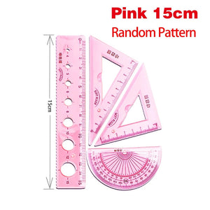 Planet Gates Pink 15cm / CHINA 4Pcs Soft Ruler Set Can Bend Ruler Creative Measure Tool Child Student Geometry Maths Drawing Stationery School Office Supplies