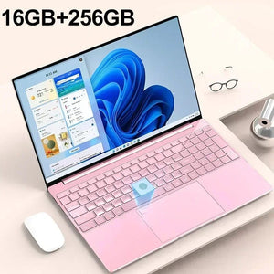 Planet Gates Pink 16GB 256GB / Intel Celeron N5095 Portable Laptop 15.6" 32GB Ram DDR4 2TB SSD Windows 11 Notebook Pc Gamer Intel N5095 Office Computer with Backlit Fingerprint