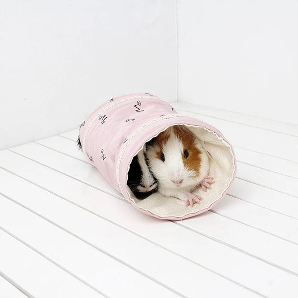 Planet Gates Pink 19x10CM Guinea Pig Tunnel Tube Chinchilla Hedgehogs Dutch Rats Hamsters Cage Accessories Supplie Bearded Dragon Small Animal Pet Bed Toy