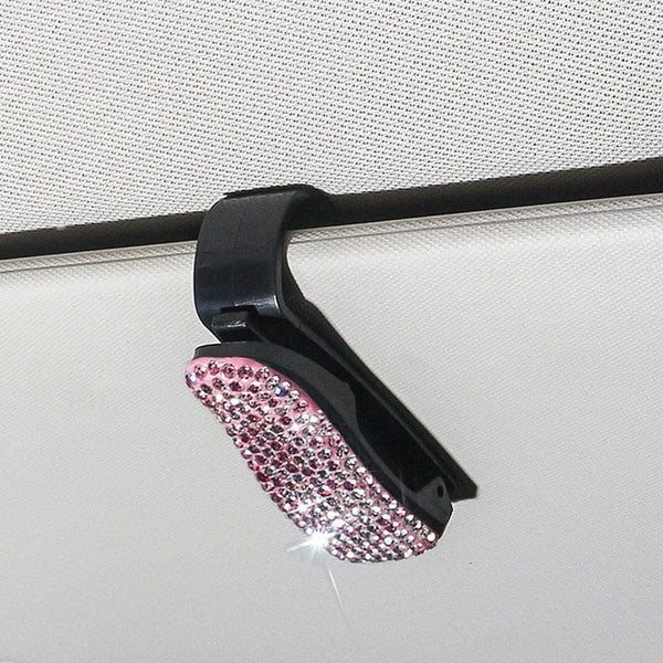 Planet Gates pink 1pc Car Glasses Clip Auto Sun Visor Glasses Sunglasses Bracket Clips Auto Eyewears Clip Card Bill Ticket Organizer Clips