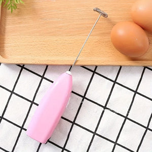 Planet Gates pink 1pc Electric Egg Beater Milk Frother For Coffee Cappuccino Creamer Agitator Kitchen Accessories Mini Portable Whisk Cooking Gadgets