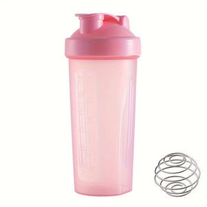 Planet Gates Pink 1pc, Large Sports Shake Cup, With Metal Stirring Ball, For Protein Powder Shake Drink Mixing, Sports Water Bottle, Suitable For Gym, School Playground Work And Others, The Best Companion For Sports People, 600ml/20oz