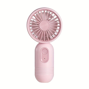 Planet Gates pink 1PC Mini Portable Fan, USB Rechargeable, With 3 Speeds - Handheld Fan For Men And Women - Perfect For Office, Outdoor, Travel, And Camping