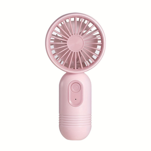 Planet Gates pink 1PC Mini Portable Fan, USB Rechargeable, With 3 Speeds - Handheld Fan For Men And Women - Perfect For Office, Outdoor, Travel, And Camping