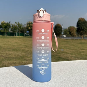 Planet Gates pink 1pc, Motivational Water Bottle, 750ml/25oz BPA Free Water Bottles, Sports Water Cups, Portable Drinking Cups, Summer Drinkware, For Outdoor Camping, Hiking, Fitness, Birthday Gifts