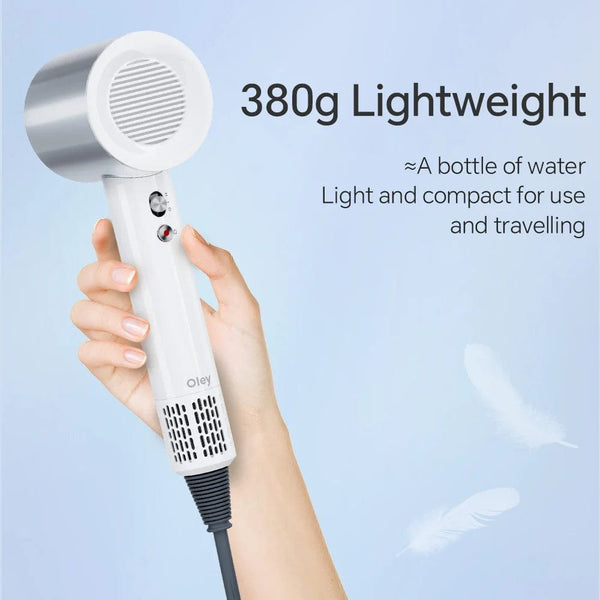 Planet Gates Pink 2 Nozzles / EU Oley High-speed Hair Dryer 900W Lightweight Powerful Brushless Motor Low Noise Quick Dryer Negative Ionic Blow Dryer