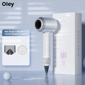 Planet Gates Pink 2 Nozzles / EU Oley High-speed Hair Dryer 900W Lightweight Powerful Brushless Motor Low Noise Quick Dryer Negative Ionic Blow Dryer