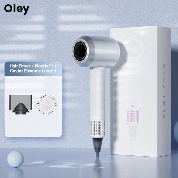 Planet Gates Pink 2 Nozzles / EU Oley High-speed Hair Dryer 900W Lightweight Powerful Brushless Motor Low Noise Quick Dryer Negative Ionic Blow Dryer
