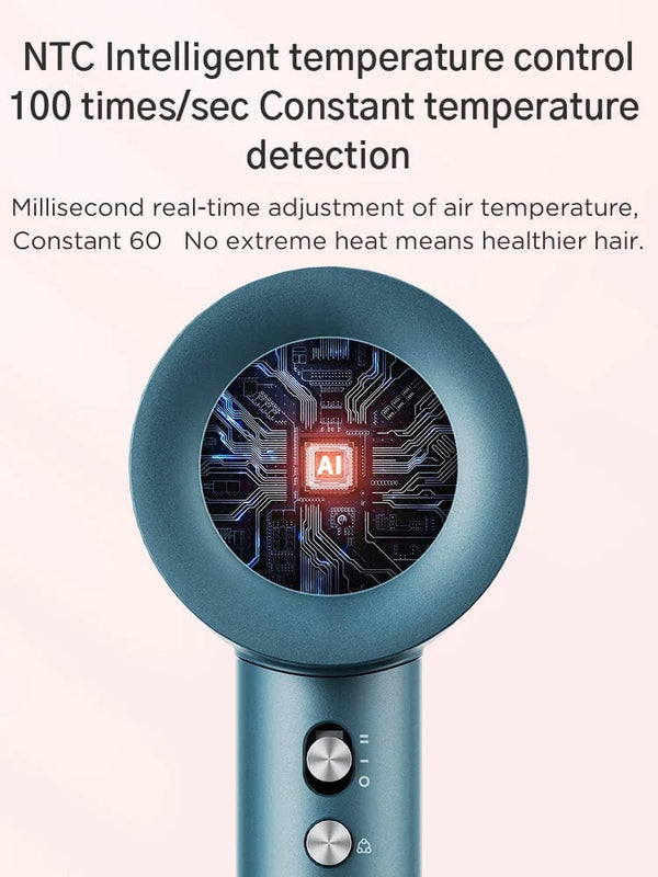 Planet Gates Pink 2 Nozzles / EU Oley High-speed Hair Dryer 900W Lightweight Powerful Brushless Motor Low Noise Quick Dryer Negative Ionic Blow Dryer