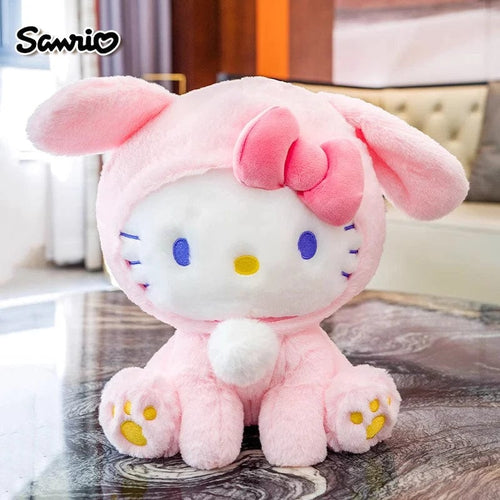 Planet Gates Pink-22cm Anime Sanrio Hello Kitty KT Cat Rabbit Stuffed Toys Cute Plush Toys Kawaii Cartoon Dolls Birthday Gift For Kids Baby Girlfriend