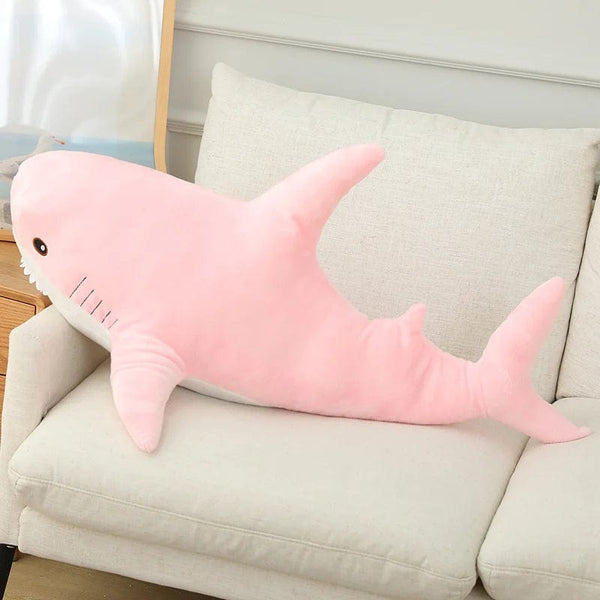 Planet Gates Pink / 25-30cm 15-140cm Colorful Shark Plush Toy Blue/Pink/Grey Stuffed Animal Fish Soft Doll Whale Sleep Pillow Kawaii Gift for Kid Girl Boys