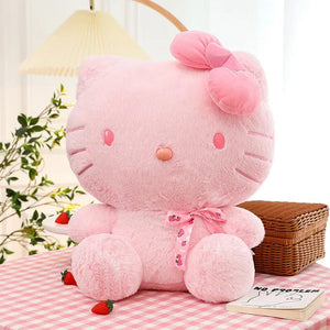 Planet Gates Pink / 25cm 28-35cm Sanrio Hello Kitty Cat Plush Toys Cartoon KT Cat Plush Doll Soft Stuffed Kawaii Anime Pillow Birthday Gift For Kids Girl